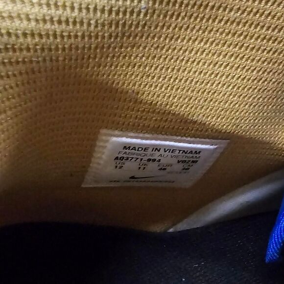 Nike Air Force 1 High By You Custom Grey/White/Blue/Tan - Men sz 12 - Picture 5 of 5